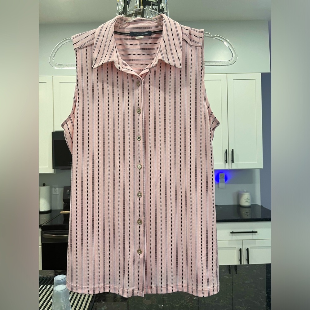 Sleeveless collard Top